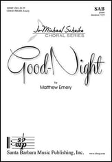 Good Night SAB choral sheet music cover